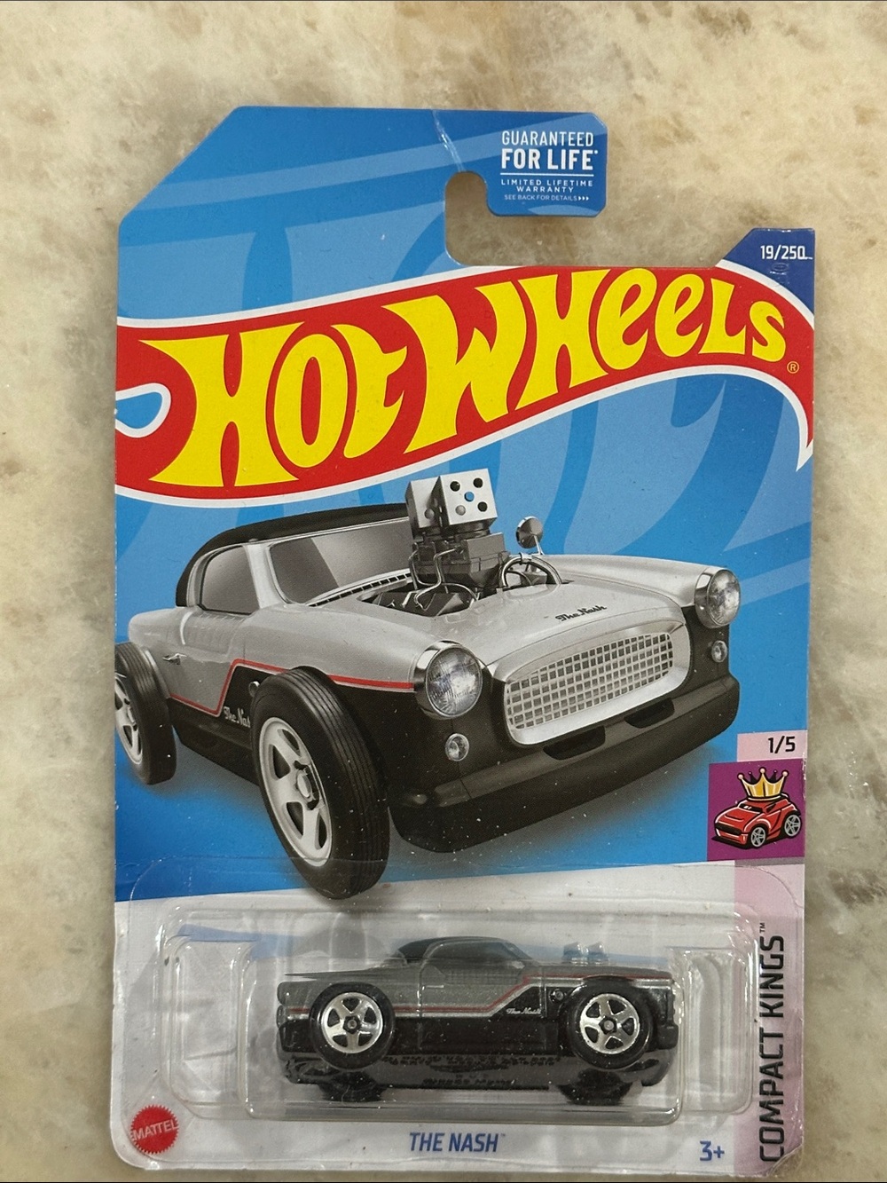 Hot Wheels The Nash Kids Toy Car - Black and Silver